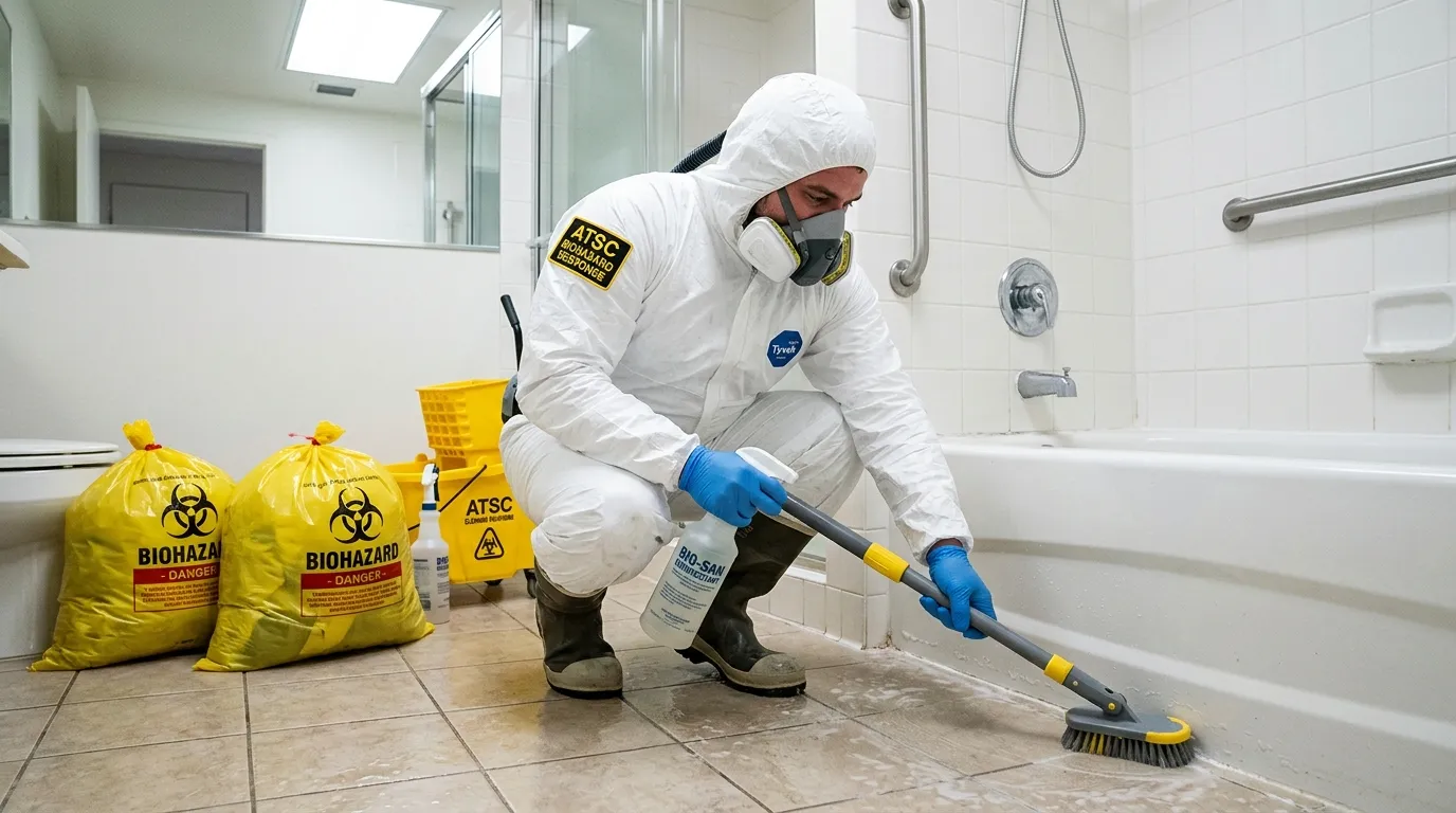 Decontamination equipment deployed for Blood Cleanup in Oreland